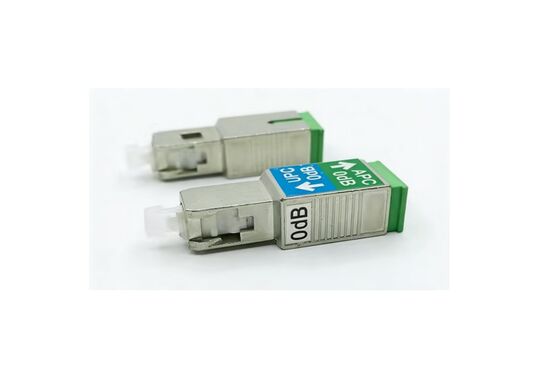 Kualitas  SC APC Fixed Variable Fiber Optic Attenuator Strong Tensile Resistance For GPON Network pabrik