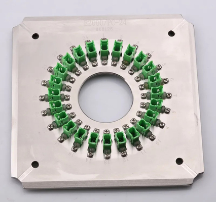 E2000PC24 Port Ferrule Serat Optik Polishing Jig Pengerasan Stainless Steel S136