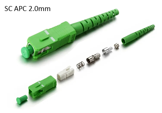 Konektor Serat Optik FTTH OEM 3mm Simplex Dual SC UPC APC