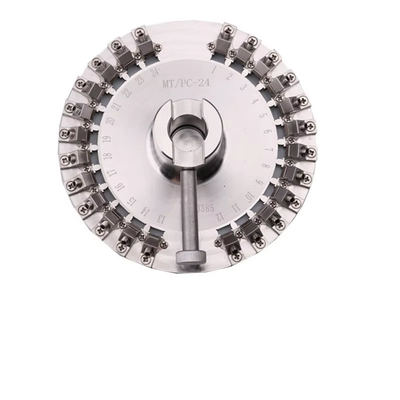 Clixun MPO MT PC Ferrules Fiber Optic Fittings Polishing Jig mesin 24 Ferrules Fiber Polishing Jigs