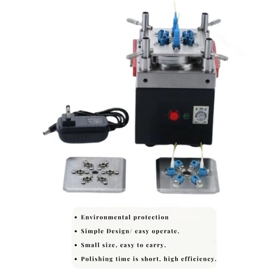 CLX-04E mesin polesan kabel patch serat optik SC FC LC ST Connector Portable fiber optic grinder
