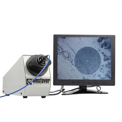 High Definition Benchtop Fiber Optic Microscope with 400x Magnification for Fiber End-Face Inspection