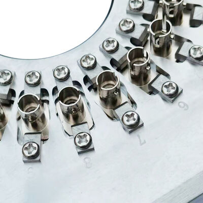 ST Fiber Optic 24/32 Connector Polishing Fixture dengan Stainless Steel S136 yang dikeraskan untuk efisiensi tinggi dan kehilangan penempatan ≤0.20dB