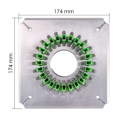 E2000/APC20 Port Fiber Optical Polishing Fixture untuk penggunaan FTTH dengan konstruksi stainless steel S136