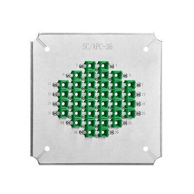 36 Posisi Fiber Optic Polishing Jig dengan Stainless Steel Harded S2316 untuk APC Loss Return ≥60dB