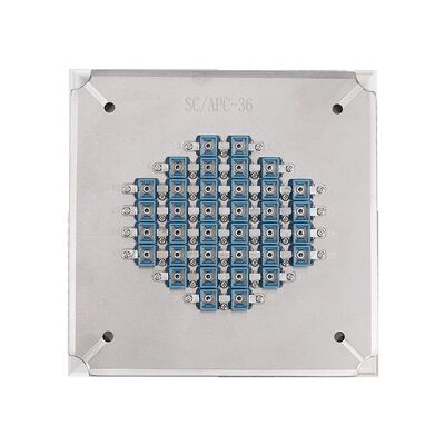 36 Posisi Fiber Optic Polishing Jig dengan Stainless Steel Harded S2316 untuk APC Loss Return ≥60dB