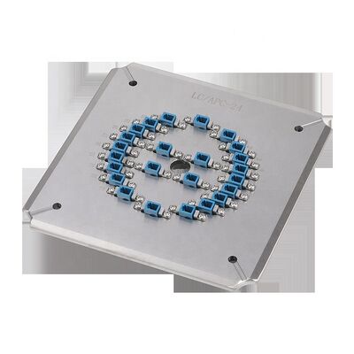 Bagian akhir yang dipoles berkualitas tinggi dan data 3D LC APC Fiber Optical Polishing Fixture dengan konstruksi stainless steel yang keras