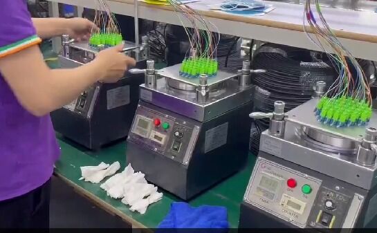 48 Port LC PC Fiber Optic Polishing Jig dengan stainless steel hardened untuk penggilingan efisiensi tinggi