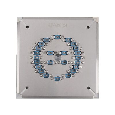 Universal LC APC 24-Posisi Lampu Polishing dengan stainless steel S136 untuk High Efficiency Fiber Optic Polishing