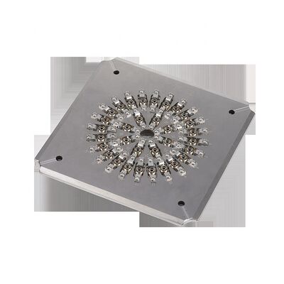 32 Port FC PC Fiber Optic Connector Polishing Fixture dengan S136 stainless steel yang diperkuat dan struktur IPC