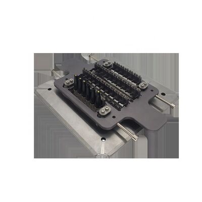 Jig polishing serat optik stainless steel yang keras dengan pemasangan / pemisahan cepat untuk wajah ujung yang dipoles berkualitas tinggi