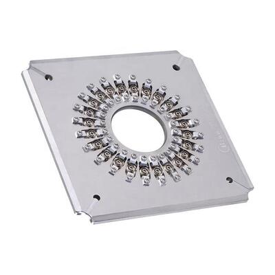 Stainless Steel S136 FC UPC Polishing Fixture dengan 24/32/36 Konektor Kapasitas dan Kompresi Independen Struktur IPC