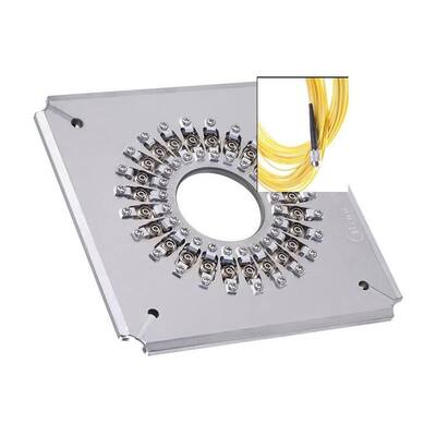 Stainless Steel S136 FC UPC Polishing Fixture dengan 24/32/36 Konektor Kapasitas dan Kompresi Independen Struktur IPC
