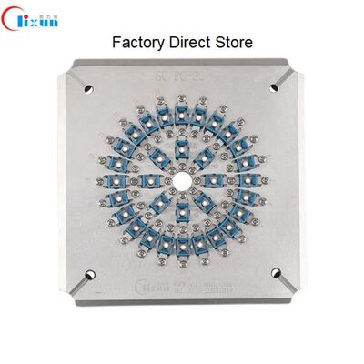 SC UPC Fittings Optical Fiber Polishing dengan S136 stainless steel hardened untuk 24 konektor dalam satu siklus dan kerugian penyisipan ≤0.20dB