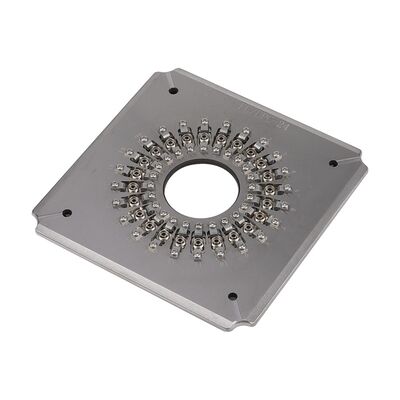 24 Port FC UPC Fiber Optic Polishing Jig dengan Stainless Steel S136 yang dikeraskan untuk polishing konektor efisiensi tinggi