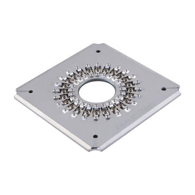 24 Port FC UPC Fiber Optic Polishing Jig dengan Stainless Steel S136 yang dikeraskan untuk polishing konektor efisiensi tinggi