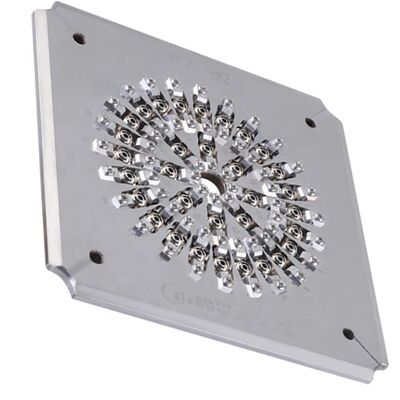 Stainless Steel Harded S136 32 Core Connector Polishing Fixture untuk permukaan ujung yang dipoles berkualitas tinggi