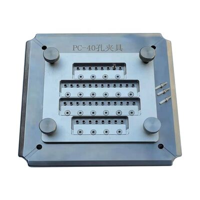 40 Port Fiber Optic Polishing Jig dengan stainless steel S136 untuk Insertion Loss ≤0.20dB