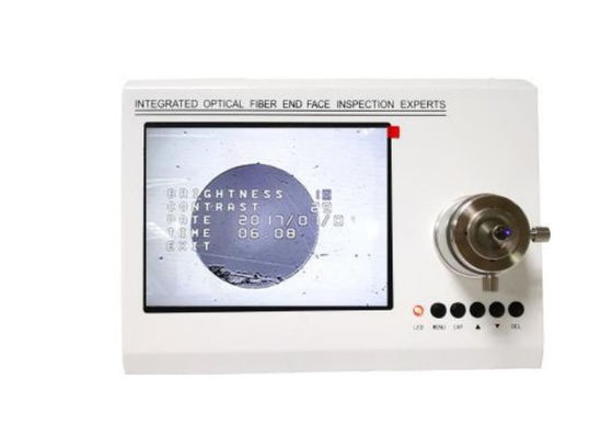 10000Hrs 400X Serat Patch Cord Manufacturing Mesin Endface Serat Inspection Microscope