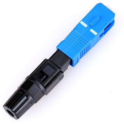 FTTH Hot Melt Field Assembly Konektor Cepat Serat Optik Sc Upc Keandalan Tinggi