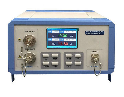 1310/1550nm IL RL Insertion Serat Return Loss Tester Presisi Tinggi