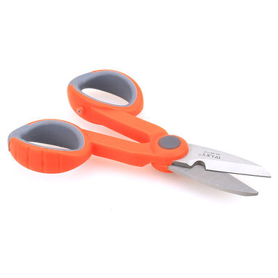 Orange 14.5cm Serat Optik Kabel Tools Kevlar Cutter Untuk Serat Pigtail Jumper