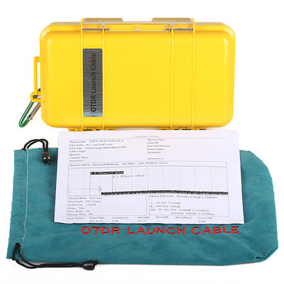 Konektor FC / LC / SC / ST SM DM OTDR Launch Kabel Box, Kotak Peluncuran Serat Optik 500m 1km