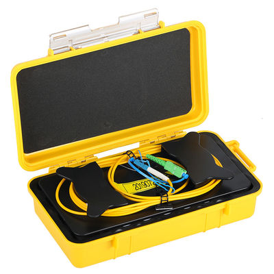 Konektor FC / LC / SC / ST SM DM OTDR Launch Kabel Box, Kotak Peluncuran Serat Optik 500m 1km