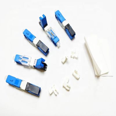 Konektor Serat Optik Plastik FTTH, Konektor Serat Optik Sambung Cepat 2 * 3mmmm
