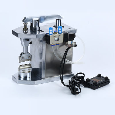 50/60Hz Serat Patch Cord Manufacturing Mesin Ceramic Ferrule Pneumatic Terminal Crimper