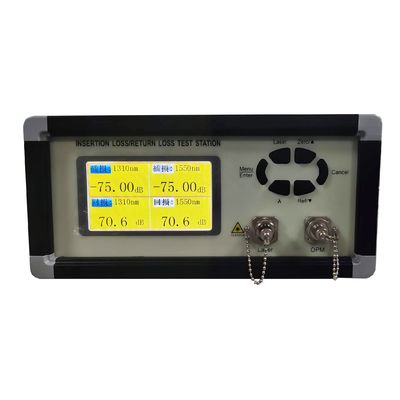 Alat Uji AC260V Penyisipan Return Loss Tester Mesin Pembuat Kabel Serat Patch