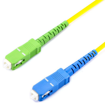 0.9mm 2.0mm 3.0mm Konektor Kabel Patch Serat Tipe SC APC Untuk FTTX