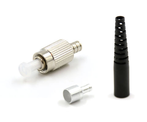 Body Metal Simplex Single Mode UPC Fc Pc Serat Penyambung Dengan Boot 2.0mm