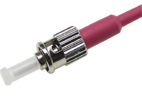 Konektor Kabel Serat FTTH Konektor Serat Optik ST Dengan Boot 0.9mm