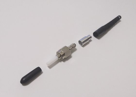 Konektor Kabel Patch Serat Apc Upc Industri Medis Dengan Ferrule Logam