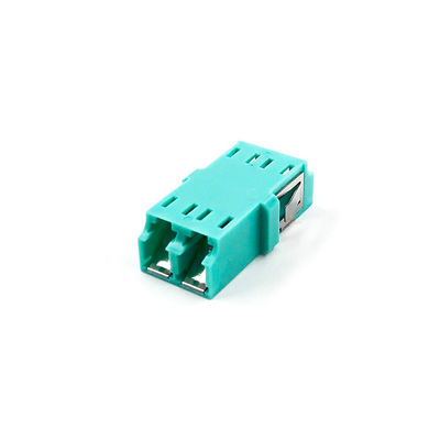 SM / MM / OM3 / OM4 Lc Apc Duplex Adapter, Adaptor Kabel Serat Optik Dengan Rana Internal