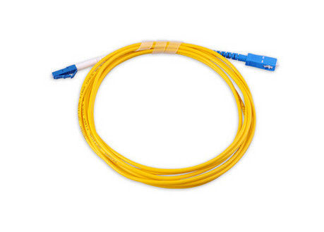 LAN Single Mode Serat Optik Jumper, Alat Uji Sc Lc Serat Patch Cord
