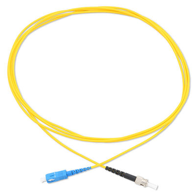 Kuning G657A2 Serat Optik Sc ​​Upc Ke Sc APC Patch Cord Single Mode Simplex Kabel