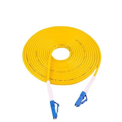 LC UPC SM Serat Optik Patch Cord Kabel Jaringan 0.9mm/2.0mm/3.0mm Pertukaran Yang Baik
