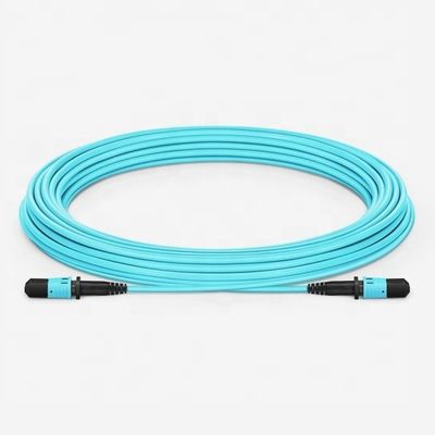 Kabel Serat Patch Om3 PDL Rendah, MPO Female Type B LSZH Multimode Serat Optik Kabel