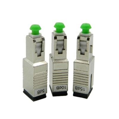 SC APC Fixed Variable Serat Optik Attenuator Ketahanan Tarik Yang Kuat Untuk Jaringan GPON