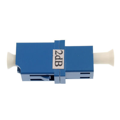 LC / UPC Fixed Flange 5db Attenuator Serat Optik Wanita Ke Wanita PDL Rendah