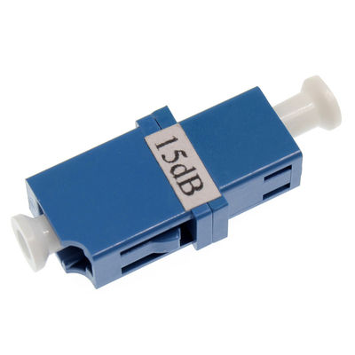 LC / UPC Fixed Flange 5db Attenuator Serat Optik Wanita Ke Wanita PDL Rendah