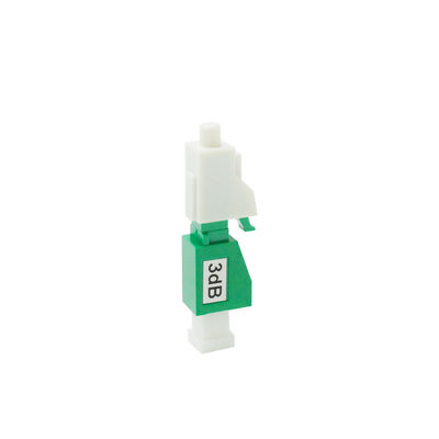 Mode Tunggal 3dB APC LC Serat Optik Attenuator Plug Type 1310/1550nm Panjang Gelombang
