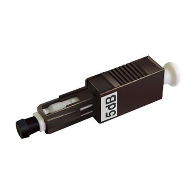 Konektor Tetap MU/UPC Ftth Serat Optik Attenuator Mode Tunggal 1dB 25dB