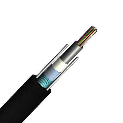 Kabel Serat Optik Tabung Longgar Luar Ruangan G652d Kabel Serat Penyangga Ketat Redaman Rendah