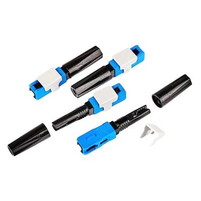 Konektor Serat Fast Connect 50mm, Konektor Cepat Sc Apc Untuk Kabel Drop Bow FTTHTH