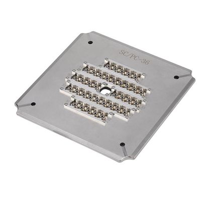 High Density Fiber Optic Polishing Jig, 36 Port FC APC Connector Polishing Holder