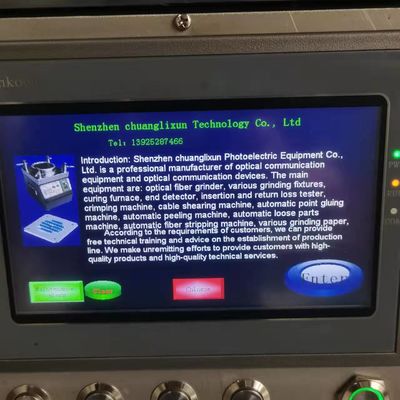 Mesin konektor serat optik 60w yang dapat diprogram dengan Layar Sentuh