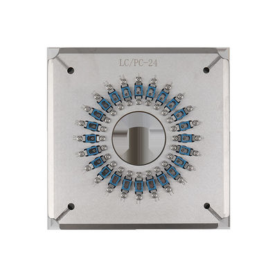 LC PC Housing Fiber Patch Cord Polishing Fixture 24 Konektor Sekali Waktu